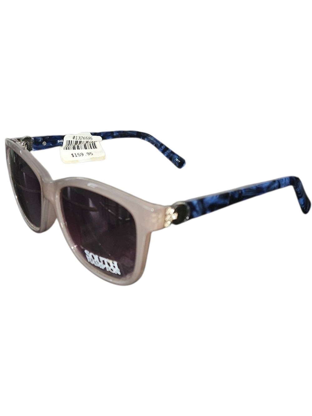 South Hampton Sunglasses Gray Blue Marble Square Frame SHS 7002 GR 55-15-140